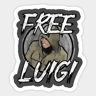 Free Luigi Distressed Watercolor Sticker